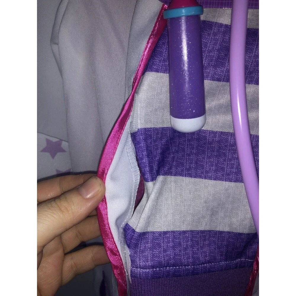 Disney Store Doc McStuffins Costume Kids Scrubs, Headband Stethoscope Size 7/8